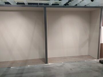 création de deux box pour porte de placard dans un magasin sur Brest